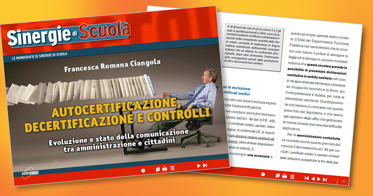 Monografia Autocertificazione, decertificazione e controlli