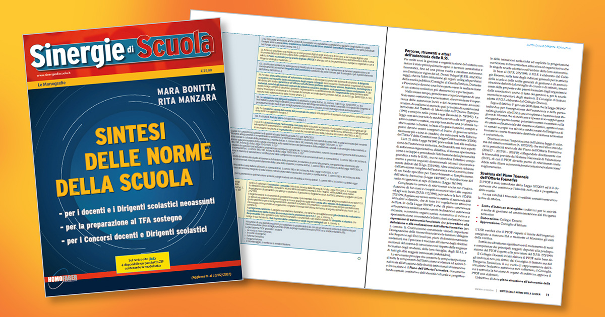 Monografia Sintesi delle norme della scuola