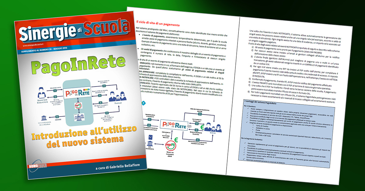 Speciale Introduzione all'utilizzo del nuovo sistema PagoInRete