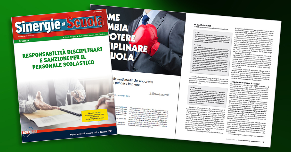Speciale "Responsabilità disciplinari"
